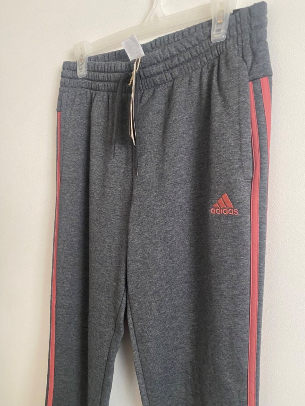 Adidas Women's Grey & Pink Tracksuit Set Size M/L Crewneck Sweatshirt & Joggers - Picture 3 of 8